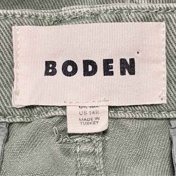 Boden Jeans Women’s Size 14R Sage Green Barrel Style pants - Picture 9 of 15